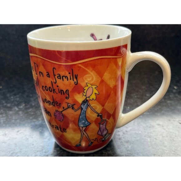 History & Heraldry Fine Porcelain Coffee Tea Mug "Domestic Diva" It's Only A Job - Picture 2 of 5